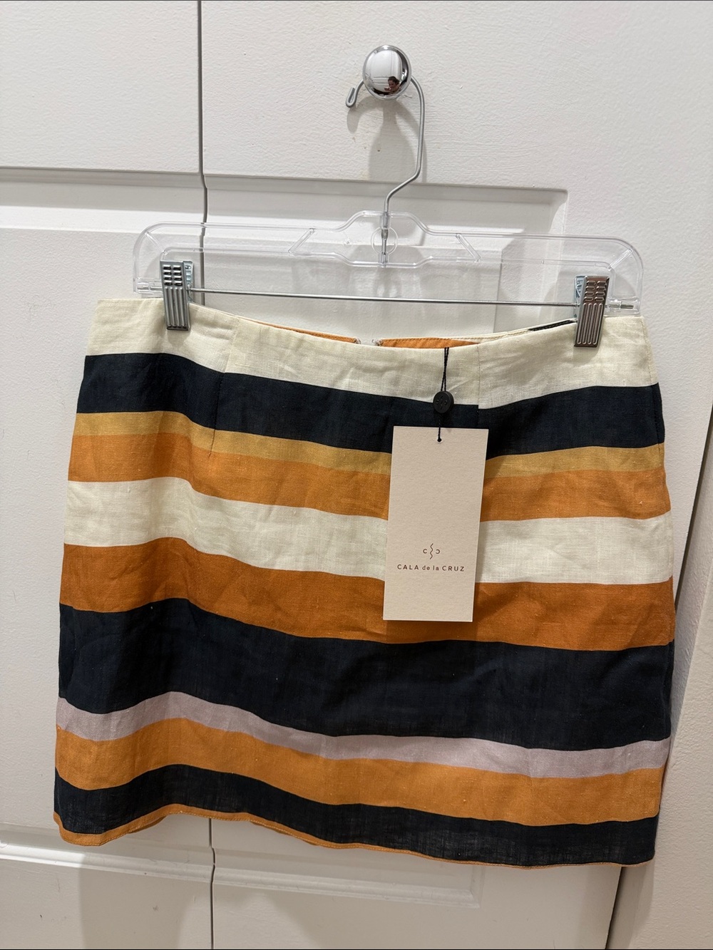 Cala de la Cruz linen mini skirt